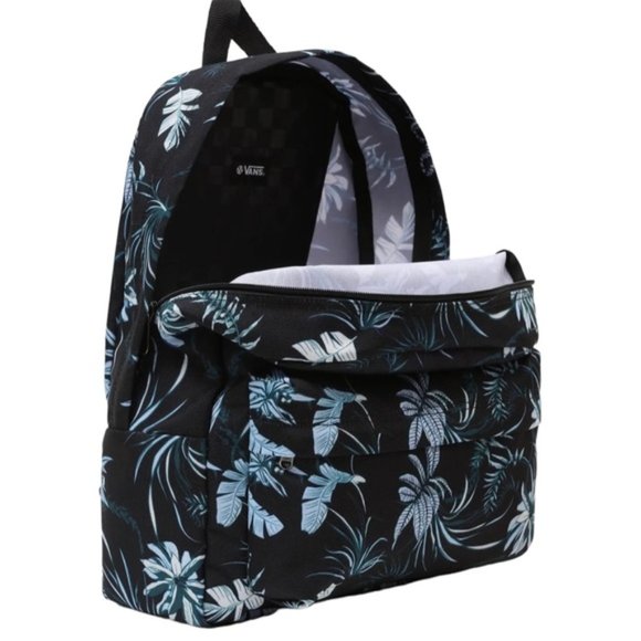🎒SCHOOL SALE🎒Vans Old Skool H2O Backpack Black Flower Laptop Bag VN0A5E2S0ZB - Picture 10 of 10